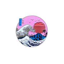 Retro Wave Enamel Pin Pins