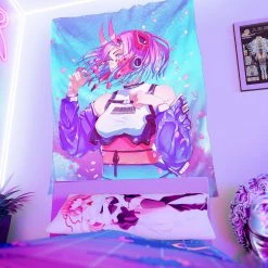 T6 Sakura Oni Tapestry Tapestries