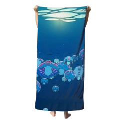 T6 Towels Under The Surface Beach Towel