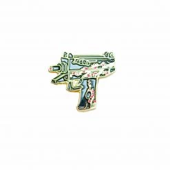 VAPOR95 Dark Uzi Enamel Pin Pins